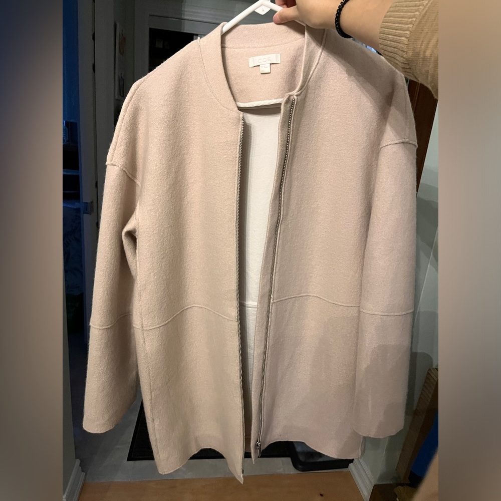 COS boiled wool cocoon jacket - Picture 2 of 8